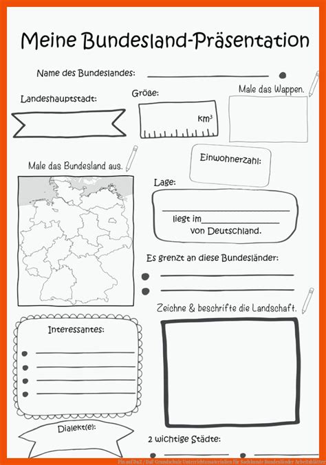 14 Sachkunde Bundesländer Arbeitsblätter HSU Sachkunde Arbeitsblätter