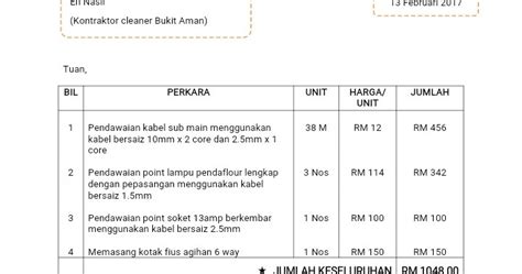 Harga Pendawaian Elektrik 2017 Senarai Harga Pendawaian Elektrik 2017 Firdbell Elektrikal