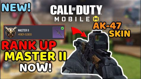 Call Of Duty Mobile New Ak Tank Skin Rank Up Now Youtube