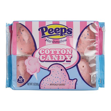 Peeps Cotton Candy Marshmallow Chicks 10 Pack World Market