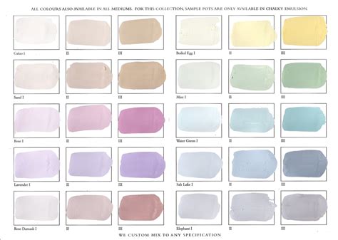 Pastel Paint Colours - Francesca's Paints