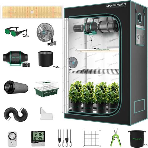 MARS HYDRO Grow Tent Kit Complete 2x4ft TSL 2000W LED Grow Light