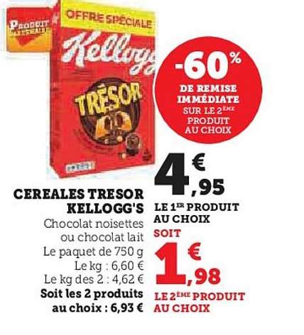 Promo C R Ales Tr Sor Kellogg S Chez Super U Icatalogue Fr