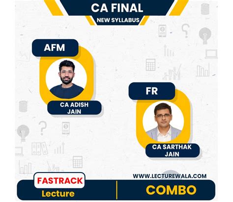 Ca Final Combo Of Adish Jain S Afm Sarthak Jain S Fr Classes