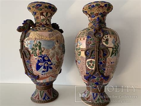 Японские Вазы Сатсума Satsuma Moriage , конец 19 века. (101496864 ...