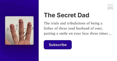 Hello and welcome! - The Secret Dad