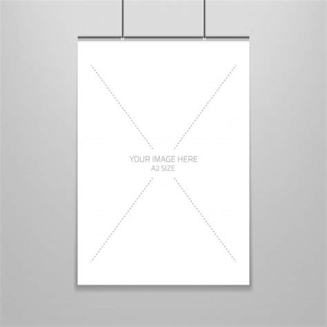 Empty White Poster Template Mockup Mockup Hunt