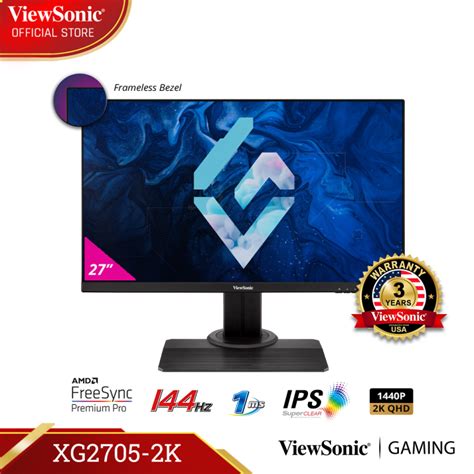 Viewsonic Xg2705 2k 27” 144hz Qhd Gaming Monitor Lazada Indonesia