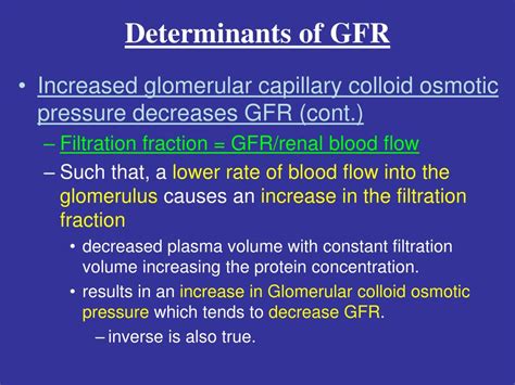 Ppt Determinants Of Gfr Powerpoint Presentation Free Download Id