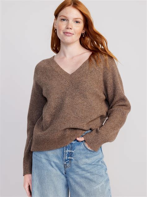 Sosoft Loose V Neck Sweater Old Navy