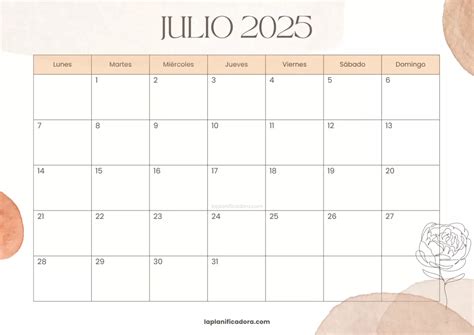 Calendario Julio 2025 Para Imprimir Pdf Free Download Maxwell Landreth