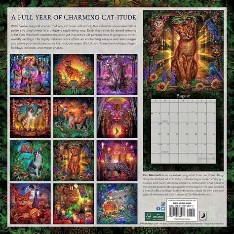 Llewellyn S Mystical Magical Cats Wall Calendar