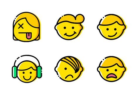 Smashicons Emoticons Yellow Vol Icons By Smashicons