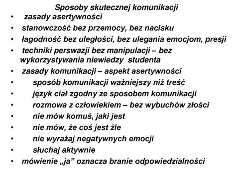 Sposoby Skutecznej Komunikacji Ze Studentami Ppt Pobierz