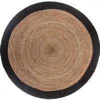 Tapis rond jute motif Livin diamètre 120 cm Atmosphera Couleur