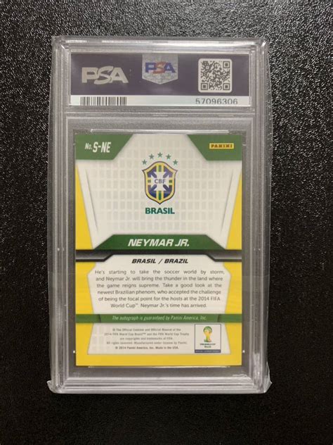 Yahoo オークション 2014 panini prizm world cup soccer Neymar aut