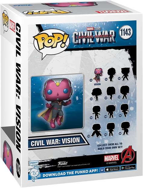 Buy Funko Pop Marvel Civil War Build A Scene Vision Figure Of