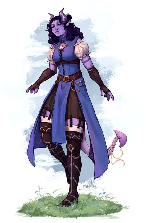 [oc] [art] Tiefling Rogue Commission Dnd In 2021 Dnd Character