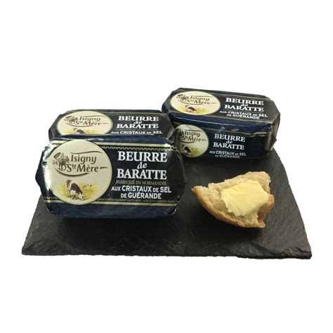 Beurre de baratte aux cristaux de sel de Guérande 250gr Conquet