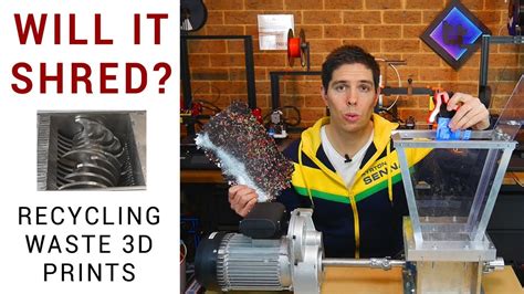 Recycling Waste 3d Prints With A Precious Plastics Shredder Youtube