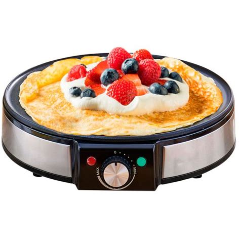 Crepera Máquina De Hacer Crepes Tortitas Antiadherente Regulador