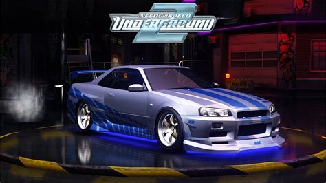 Nfs Underground 2 Paul Walkers Nissan Skyline Gtr R34 From 2 Fast 2