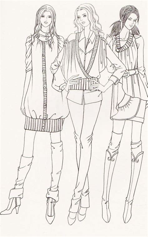 Coloring Pages For Fashion Designers