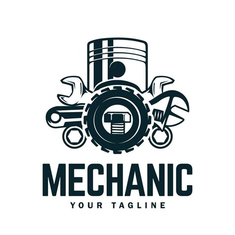 Vintage mechanic logo vector illustration. 27518004 Vector Art at Vecteezy