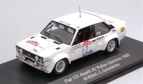 Modellino Auto Rally Scala 1 43 CMR FIAT 131 ABARTH RALLY SAN REMO