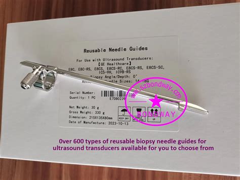 Stainless Steel Biopsy Needle Guide For Use With Siemens Transrectal