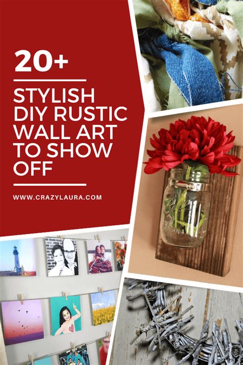 Stylish & Homespun: 20+ Diy Rustic Wall Art - Crazy Laura