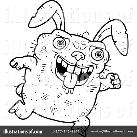 Ugly Rabbit Clipart 1129887 Illustration By Cory Thoman