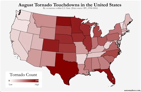 Heres Where Tornadoes Typically Form In August Across The United