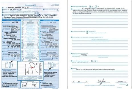 Европротокол при ДТП: бланк и правила оформления