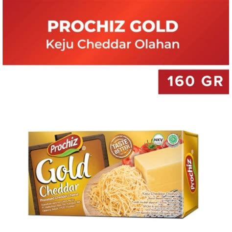 Jual KEJU CHEDDAR PROCHIZ GOLD BOX 160 GR REPACK 250 GR KEJU