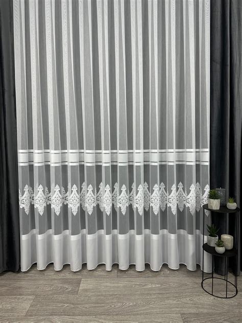 Luxury Sheer Curtains to Order, Embroidered Voile Curtains, 3 Colors ...