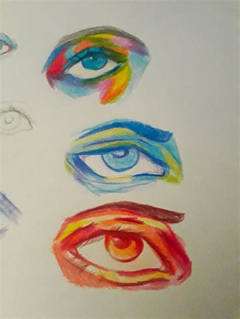 Colors Eyes In Eye Art Art Reference Poses Cute Art