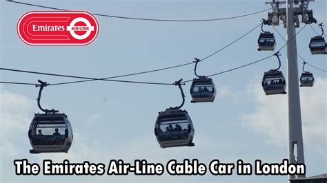 London Cable Car Emirates Air Line Cross The Thames Between O2 And