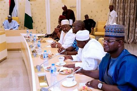 President Buhari In Closed Door Meeting With Apc Governors Photos