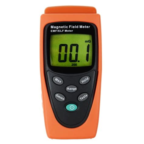 Portable Digital EMF / ELF Single Axis Gauss Meter Gaussmeter Detector ...