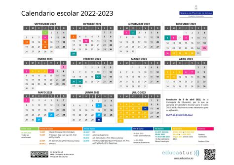 Calendario Escolar Que Dia Empiezan Y Terminan Las Clases