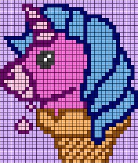 14 Easy Unicorn Perler Beads Patterns With Different Color Mixes Julie Ann Art