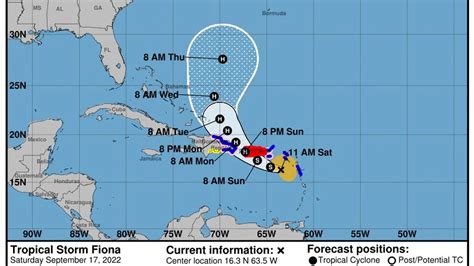 La Tormenta Tropical Fiona Se Convierte En Hurac N Cerca De La Costa De