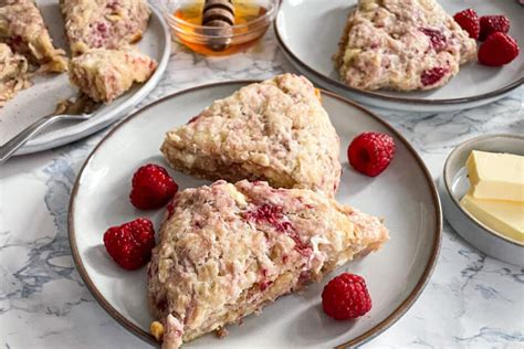 White Chocolate Raspberry Scones Golden Truffle