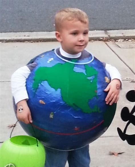 Coolest Paper Mache Earth Costume