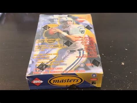 OPENING 1999 COLLECTORS EDGE MASTERS FOOTBALL BOX KURT WARNER CHAMP