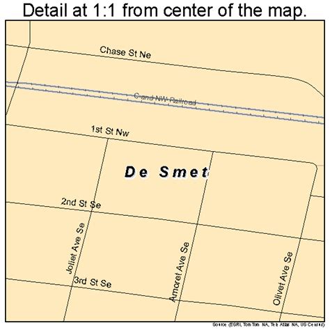 De Smet South Dakota Street Map 4616260