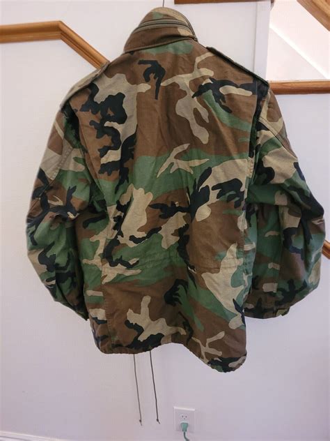 Us Army M Woodland Camo Field Jacket Coat Cold Weat Gem