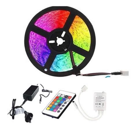 Kit Tira Luz Led Rgb 3m 5050 Tv Pc Control Remoto Exterior Web Electro