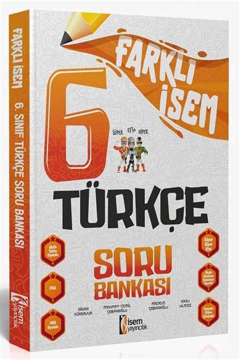 İsem Yayınları 6 Sınıf Farklı İsem Türkçe Soru Bankası Eray Yılmaz